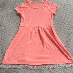 Girl's Wonder Nation Medium (7/8) Bright Orange Knit Dress